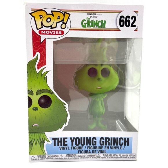 FUNKO POP 2018 THE YOUNG GRINCH #662 NEW IN BOX - Picture 1 of 5
